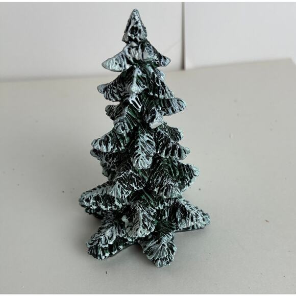 Dept. 56 Christmas Tree Village Pole Pine cold Cast Porcelain Box 3 Sizes - Picture 5 of 10